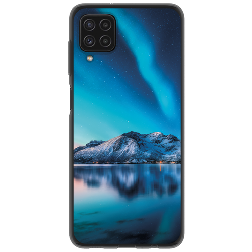 Силиконовый чехол с рисунком Дом в горах для Samsung Galaxy A12 / M12, Anycase PR0001858