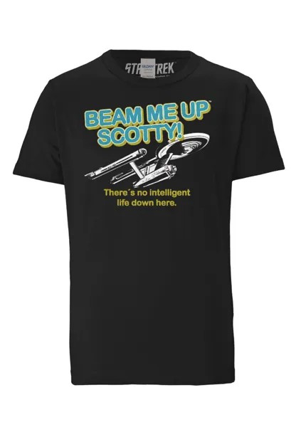 Футболка Logoshirt Star Trek Beam Me Up Scotty, черный