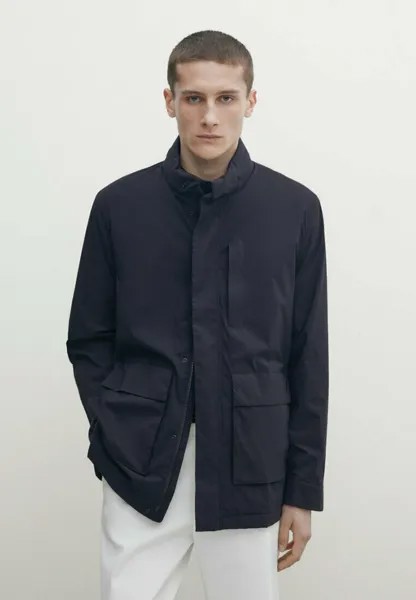 Куртка зимняя With Pockets Massimo Dutti, цвет dark blue