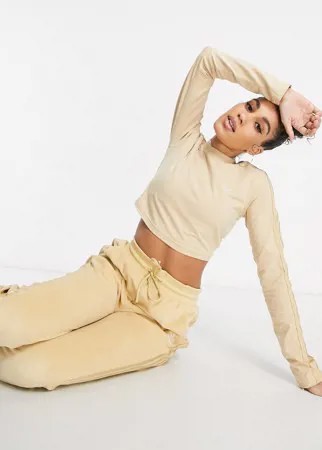 Бежевый лонгслив adidas Originals 