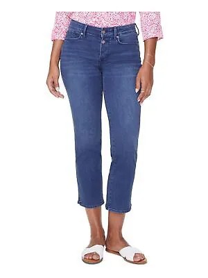 NYDJ Женские синие узкие джинсы-капри на молнии с карманами 0