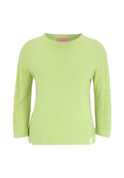 Свитер тонкой вязки с трикотажными деталями BETTY BARCLAY, цвет Jade Lime