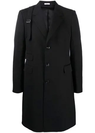 Alexander McQueen однобортное пальто