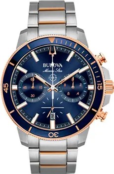 Японские наручные  мужские часы Bulova 98B301. Коллекция Marine Star