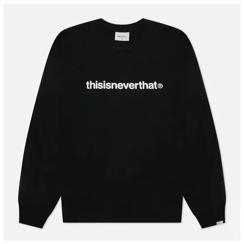 Мужской лонгслив thisisneverthat T-Logo Print чёрный , Размер XL