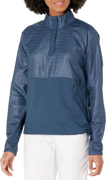 Куртка Embossed Quarter Jacket adidas, цвет Crew Navy