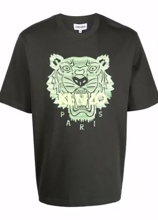 Kenzo embroidered Tiger-logo T-shirt