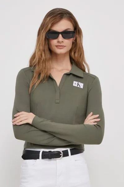 Рубашка с длинным рукавом Calvin Klein Jeans, зеленый