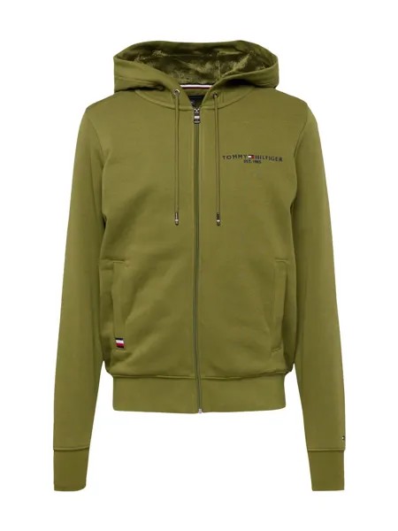 Толстовка на молнии Tommy Hilfiger, оливковое