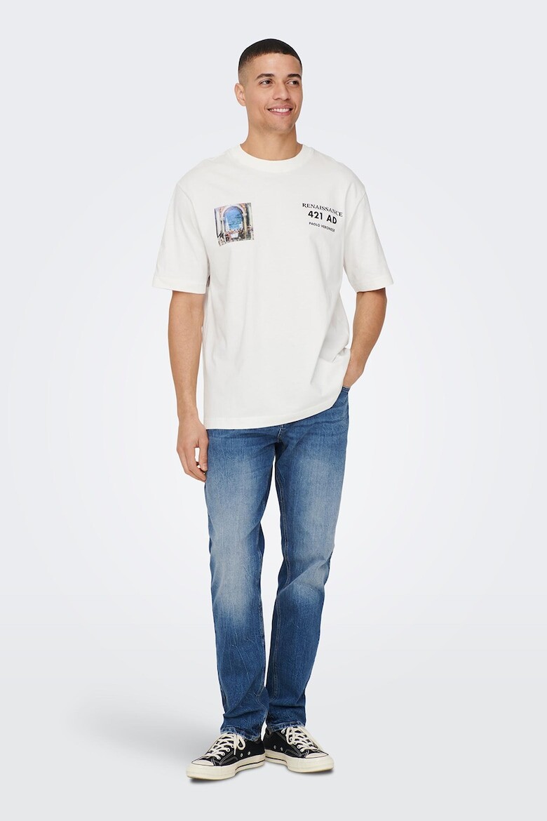 Прямые джинсы 4935 Only & Sons, синий
