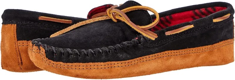 Тапочки Double Bottom Fleece Minnetonka, черный