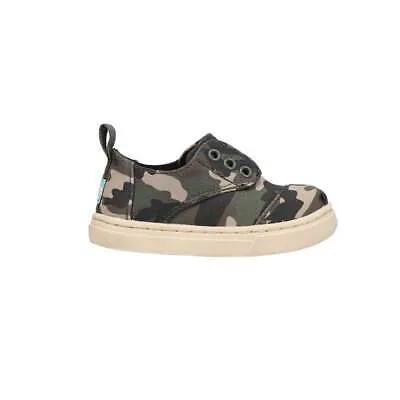 TOMS Cordones Cupsole Камуфляжные слипоны для маленьких мальчиков, зеленые кроссовки, повседневная обувь 100