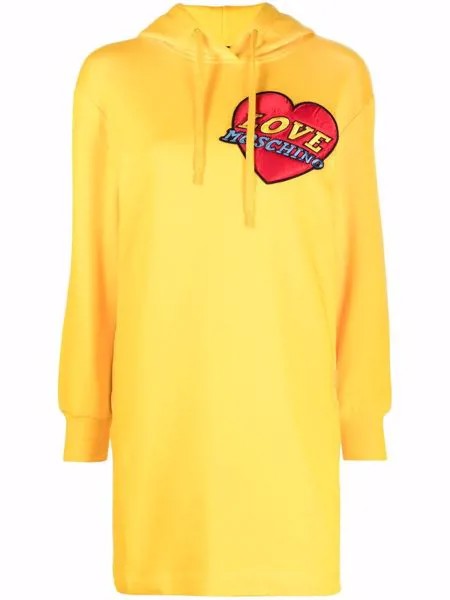 Love Moschino платье-худи с логотипом