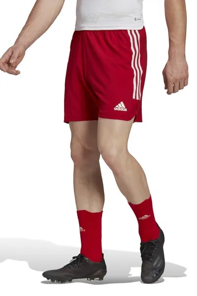 Футбольные шорты с логотипом сбоку Adidas Performance, красный