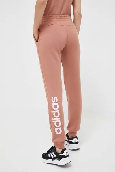 Хлопковые спортивные штаны adidas, оранжевый