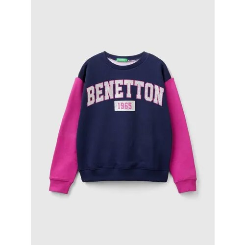 Свитшот UNITED COLORS OF BENETTON, размер 130, синий