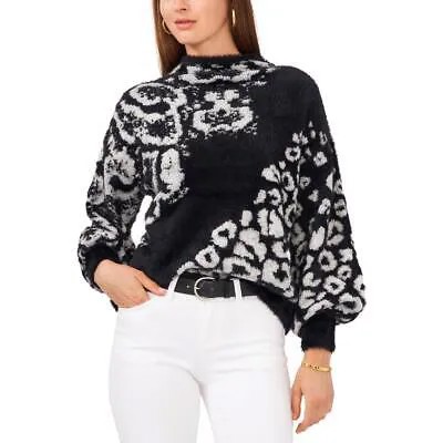 Женская рубашка с цветными блоками и животным принтом Vince Camuto, пуловер, свитер, топ BHFO 9965