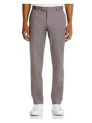 Дизайнерские брендовые мужские серебряные брюки Хизер классического кроя из смесовой шерсти 34R