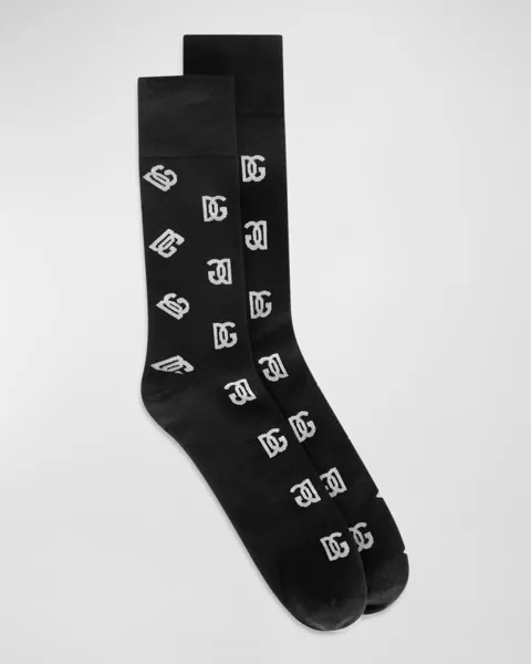 Мужские носки с круглым вырезом DG-Monogram Dolce&Gabbana