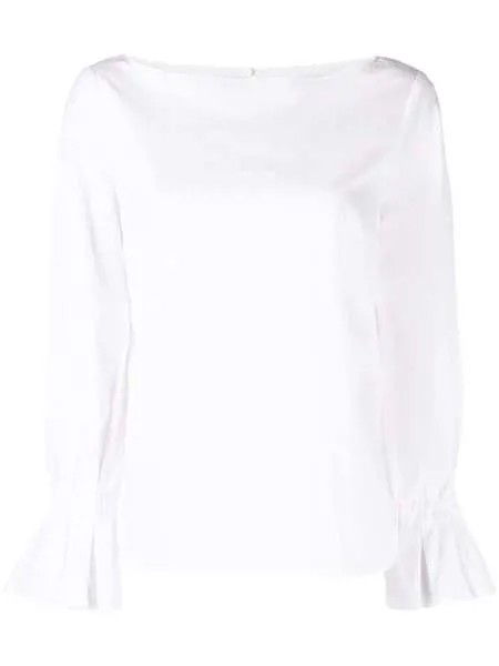 Carolina Herrera блузка с вырезом-лодочкой