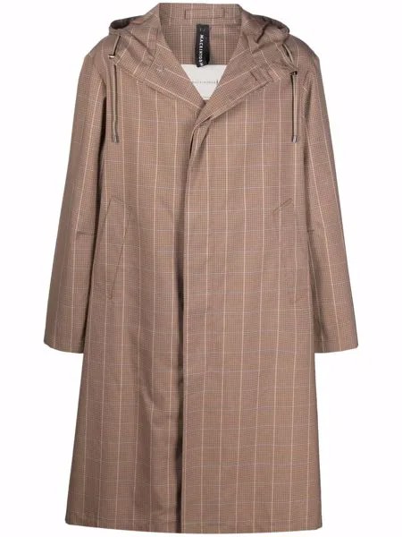 Mackintosh клетчатый плащ с капюшоном