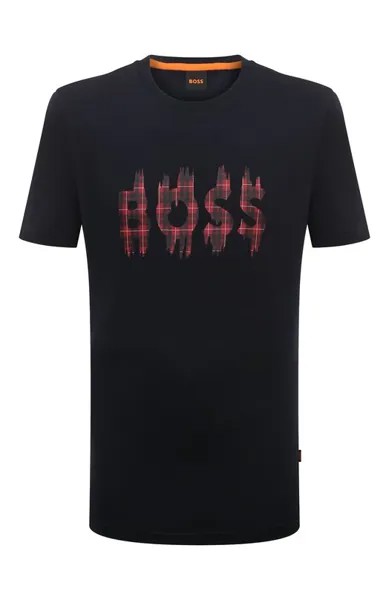 Хлопковая футболка BOSS Orange