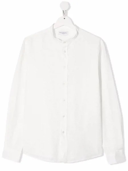 Paolo Pecora Kids TEEN Mandarin-collar long-sleeve shirt