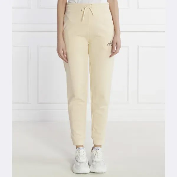 Спортивные брюки свободного кроя Easy Jogger 3 Hugo, бежевый