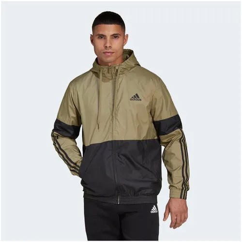 Ветровка Adidas M Essentials Fleece Windbreaker Зеленый XL GV5246
