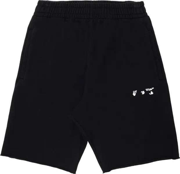 Спортивные шорты Off-White Ow Logo Sweatshort 'Black', черный