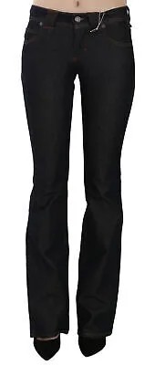 GALLIANO Jeans Черные расклешенные джинсовые повседневные брюки со средней талией s. W26 Рекомендуемая розничная цена 500 долларов США
