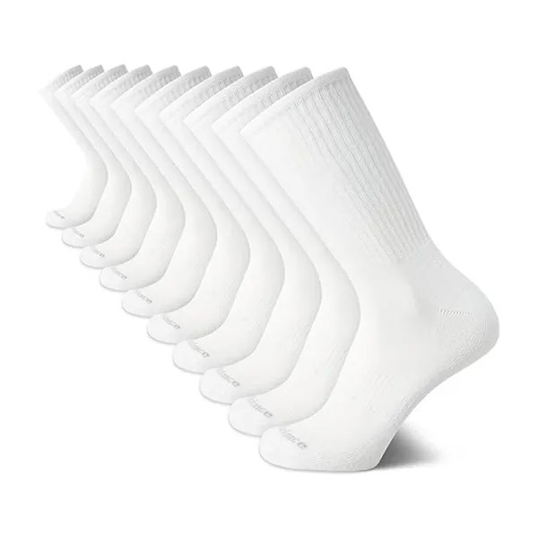 Носки New Balance Men's Athletic Arch Compression (10 пар), белый