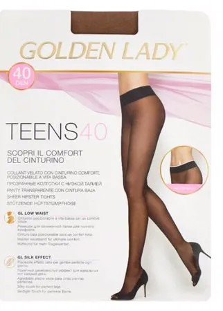 Колготки Golden Lady Teens Vita Bassa 40 den, размер 4-L, daino (бежевый)