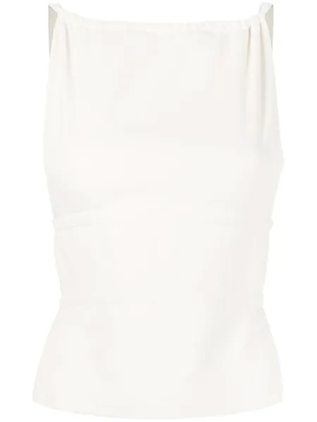 Топ Harness на тонких бретелях Dion Lee, белый