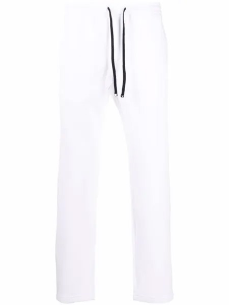 Emporio Armani спортивные брюки с кулиской и логотипом, белый