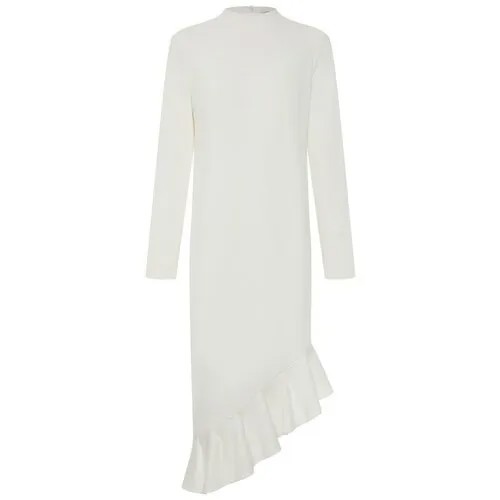 Платье The Robe, вискоза, повседневное, прямой силуэт, размер XS, белый