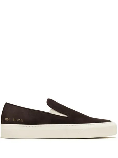 Common Projects замшевые слипоны, коричневый