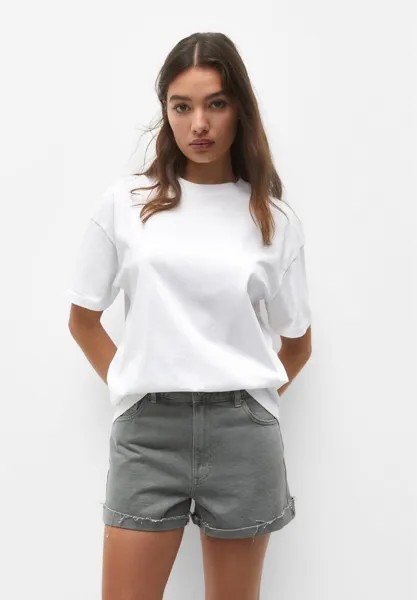 Джинсовые шорты PULL&BEAR, темно-серый