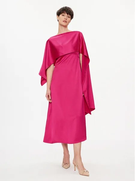 Коктейльное платье стандартного кроя Weekend Max Mara, розовый
