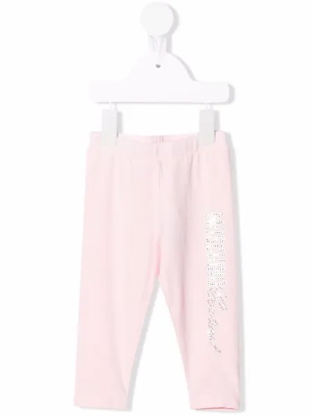 Moschino Kids легинсы с логотипом