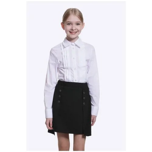 Школьная юбка Шалуны, подкладка, размер 42, 164, серый