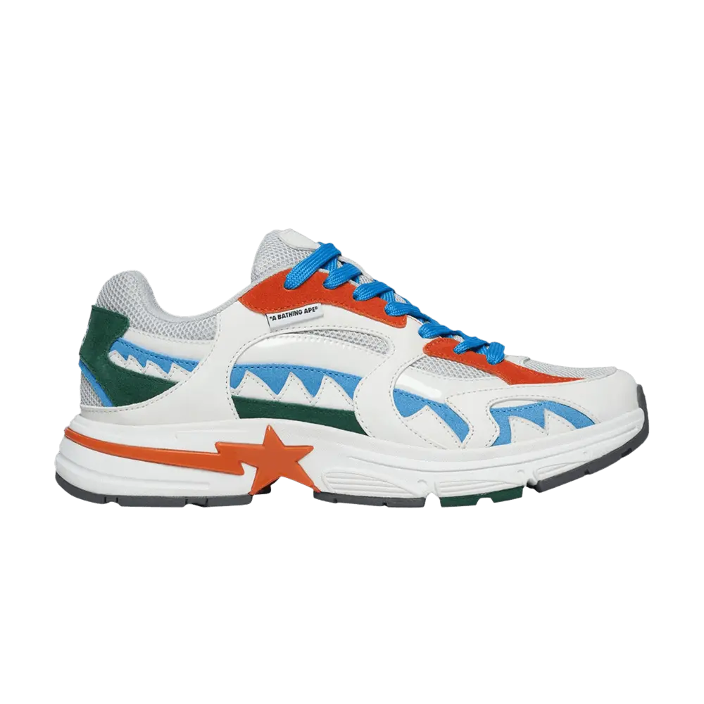 Кроссовки Bape Shark Sta M1 Country Pack - Indonesia, белый