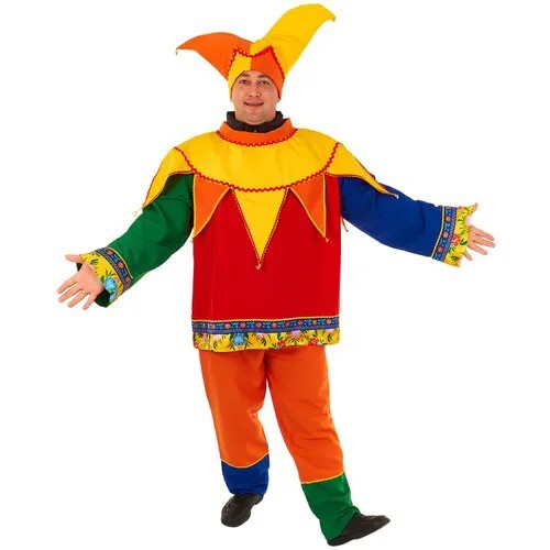 Птица Феникс Карнавальный костюм Скоморох на верхнюю одежду (58-60)