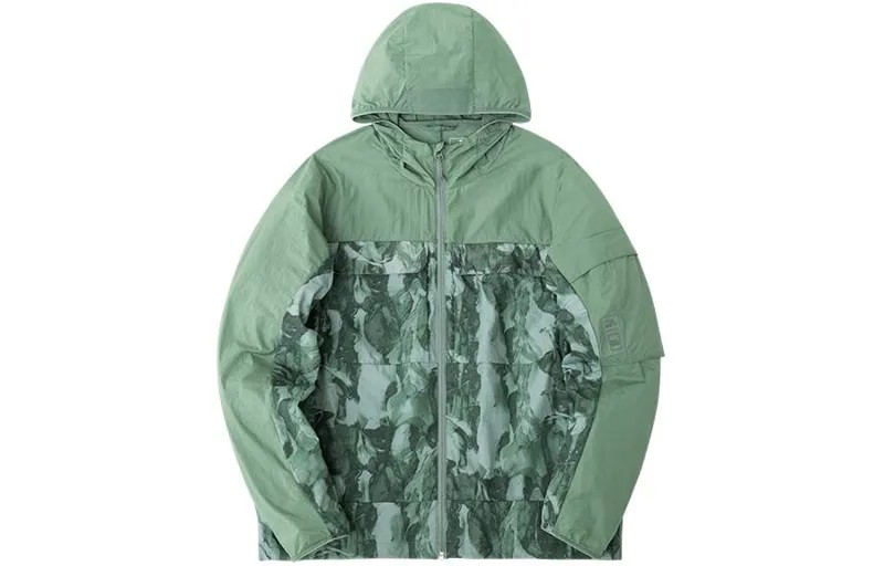 Коллекция Outdoor Trench Coat Men Green Tile Green / Full Of Prints Anta, зеленый