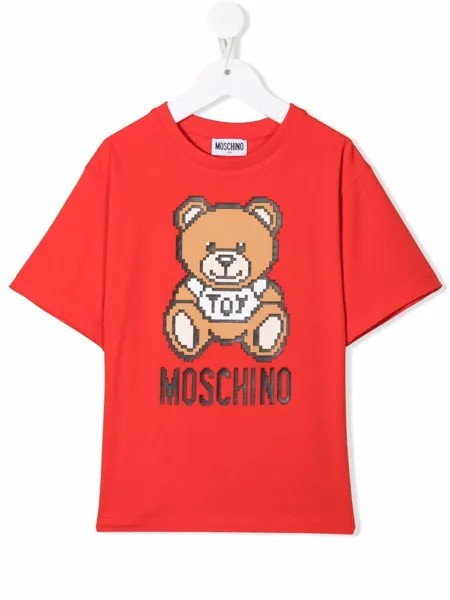 Moschino Kids футболка с графичным принтом Teddy Bear
