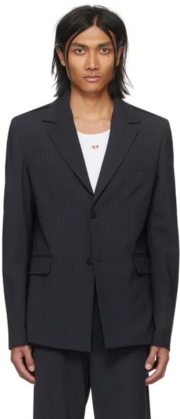 Серо-черный пиджак с J-образным вырезом Diesel