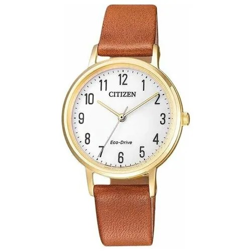Наручные часы CITIZEN Японские часы наручные женские Citizen EM0578-17A, золотой
