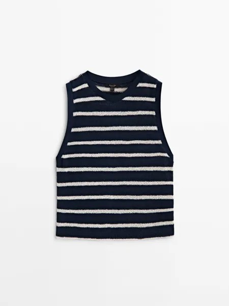 Жилет женский Massimo Dutti 681379640 синий S (доставка из-за рубежа)