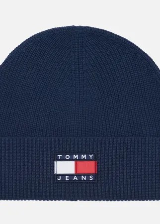 Шапка Tommy Jeans Heritage, цвет синий