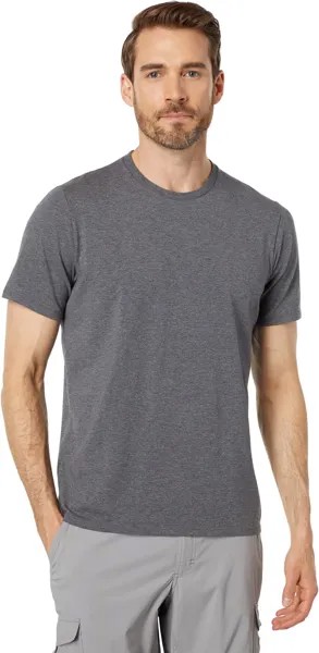 Комфортная эластичная футболка Pima с короткими рукавами L.L.Bean, цвет Gray Heather